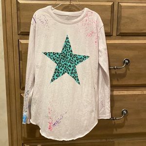 Chaser Girls splatter paint shirt, size 8